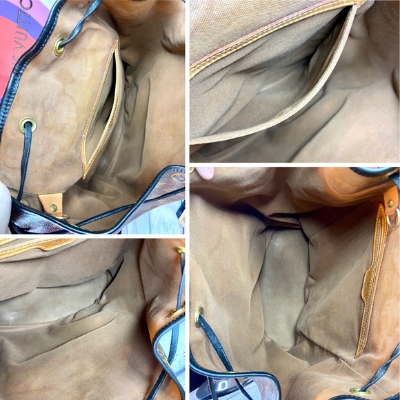 Louis Vuitton Montsouris GM backpack custom dyed black with organizer - Picture 12 of 16